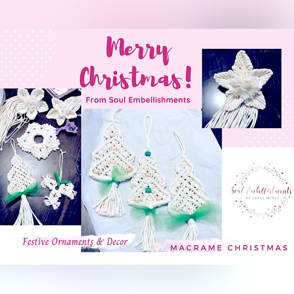 NEW: Soul Embellishment’s Special Edition Holiday 4pc Gift Set Handwoven Macrame